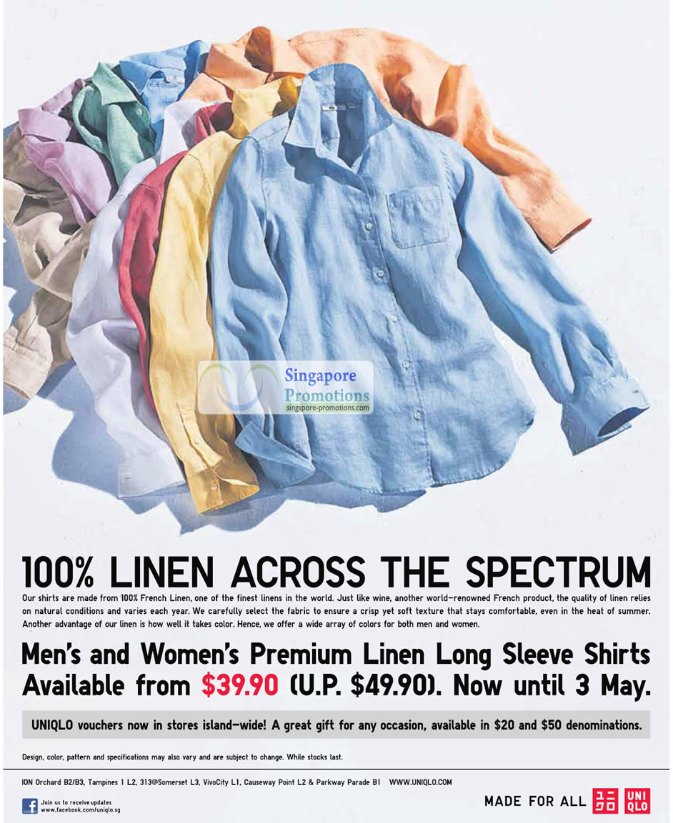 Featured image for Uniqlo Fashion Islandwide Promotion Offers 20 Apr - 3 May 2012