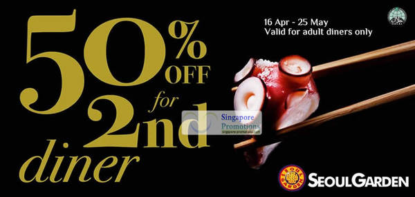Featured image for (EXPIRED) Seoul Garden 50% Off For 2nd Diner 16 Apr – 25 May 2012