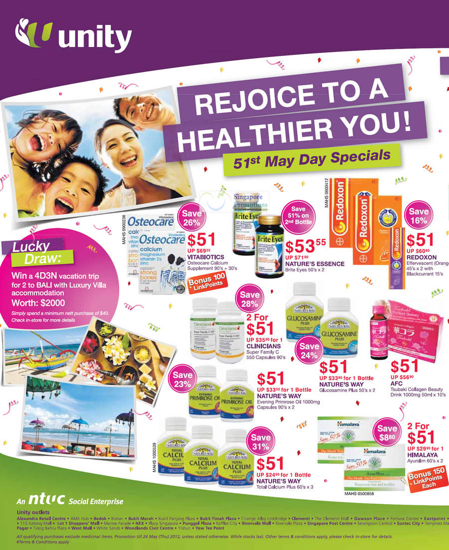 Vitabiotics, Redoxon, Natures Way, AFC, Clinicians, Himalaya