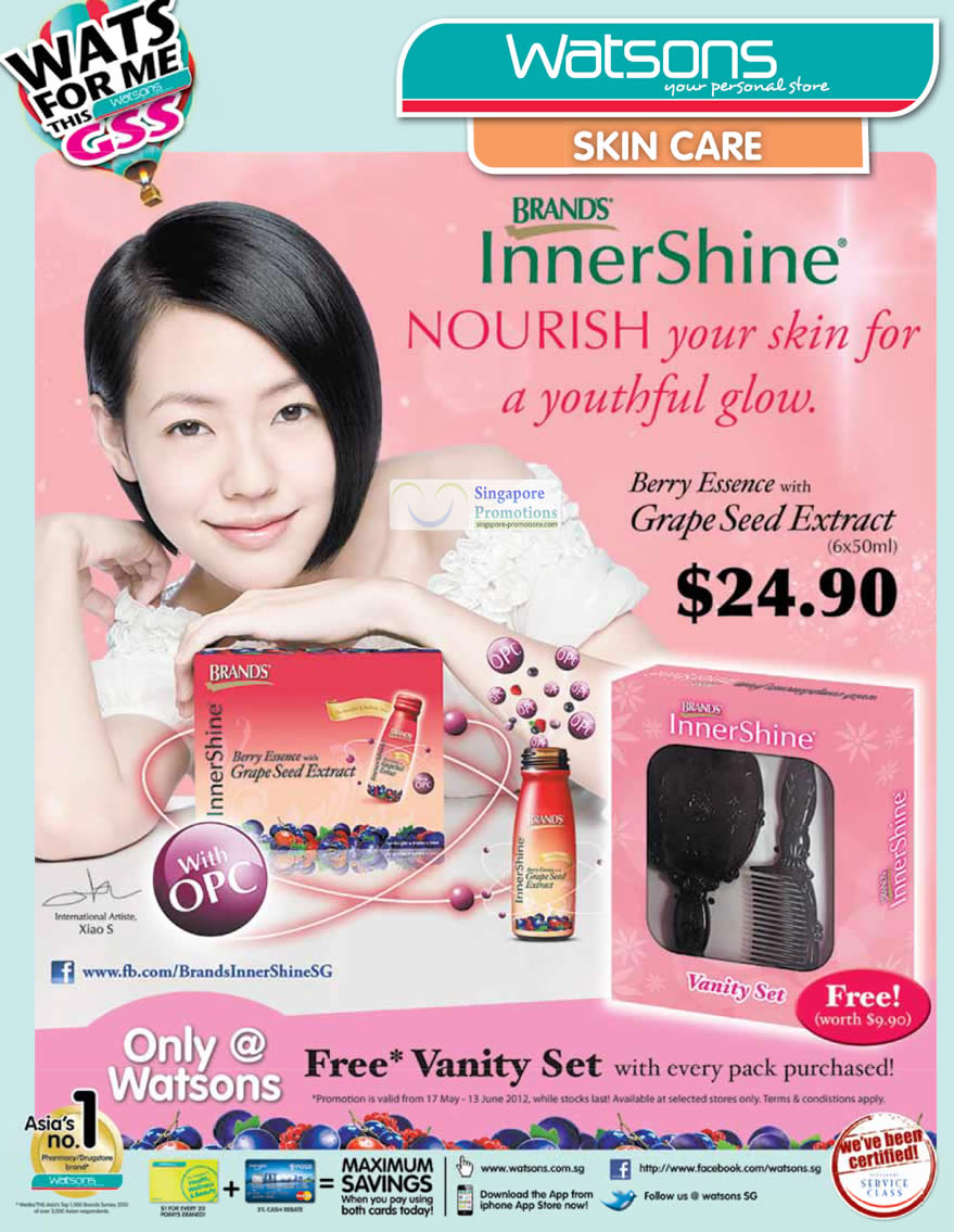 Featured image for Watsons Personal Care, Health, Cosmetics & Beauty Offers 24 - 30 May 2012 