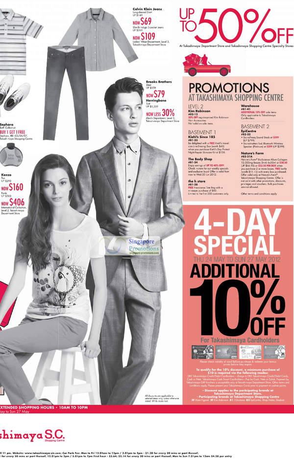 Featured image for (EXPIRED) Takashimaya TSC Special Promotion 24 May – 10 Jun 2012