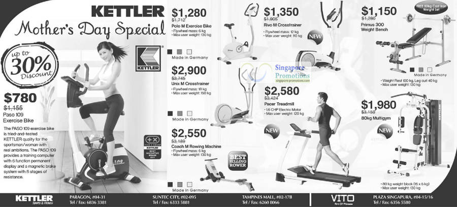 Kettler Exercise Equipment 4 May 2012