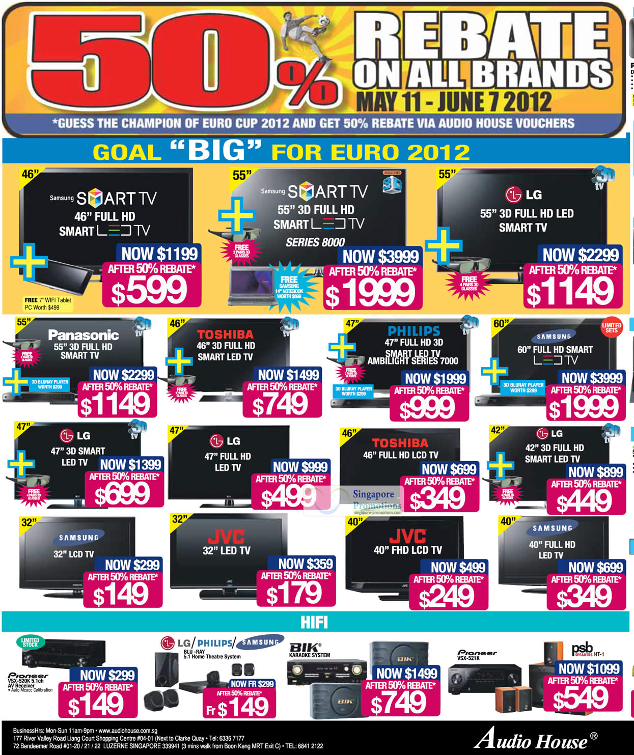 Featured image for Audio House Electronics, TV, Digital Cameras, Notebooks & Appliances Offers 18 - 24 May 2012