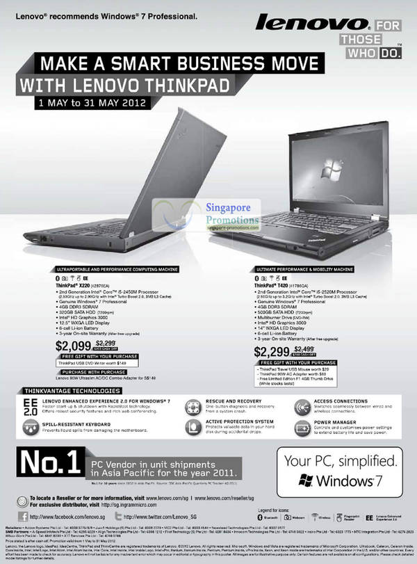 Featured image for (EXPIRED) Lenovo Business Notebooks Promotion Offers 1 – 31 May 2012