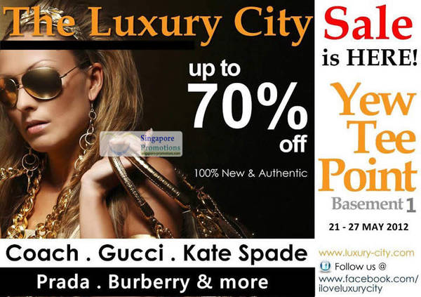 Featured image for (EXPIRED) Luxury City Branded Handbags & Fragrances Sale Up To 70% Off 21 – 27 May 2012