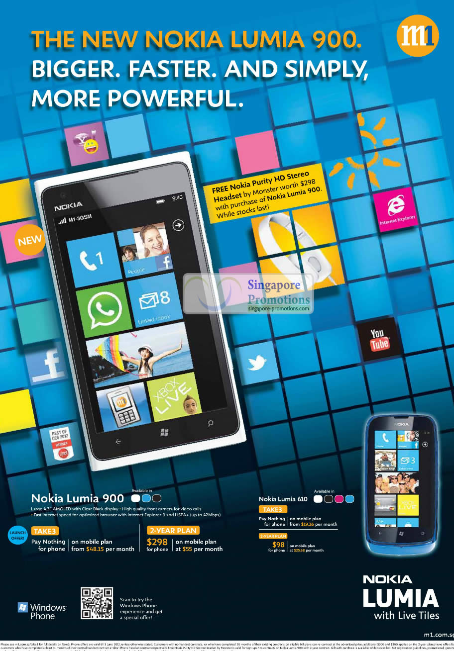 Featured image for M1 Smartphones, Tablets & Home/Mobile Broadband Offers 26 May - 1 Jun 2012 
