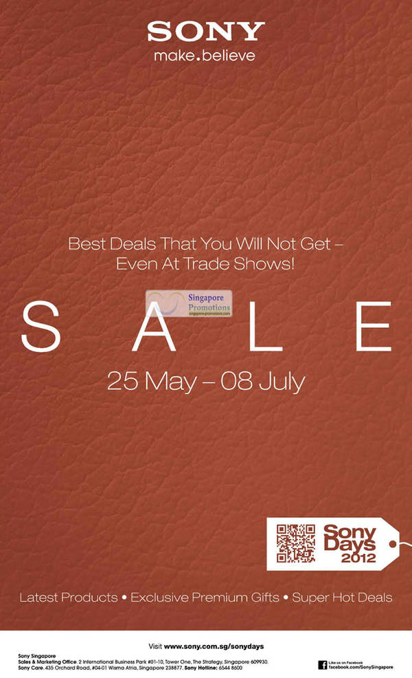 Featured image for (EXPIRED) Sony Days 2012 Sale 25 May – 8 Jul 2012
