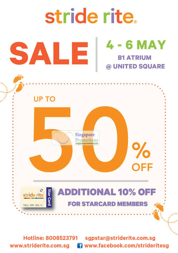 Featured image for (EXPIRED) Stride Rite Up To 50% Off Kids Bazaar Sale @ United Square 4 – 6 May 2012
