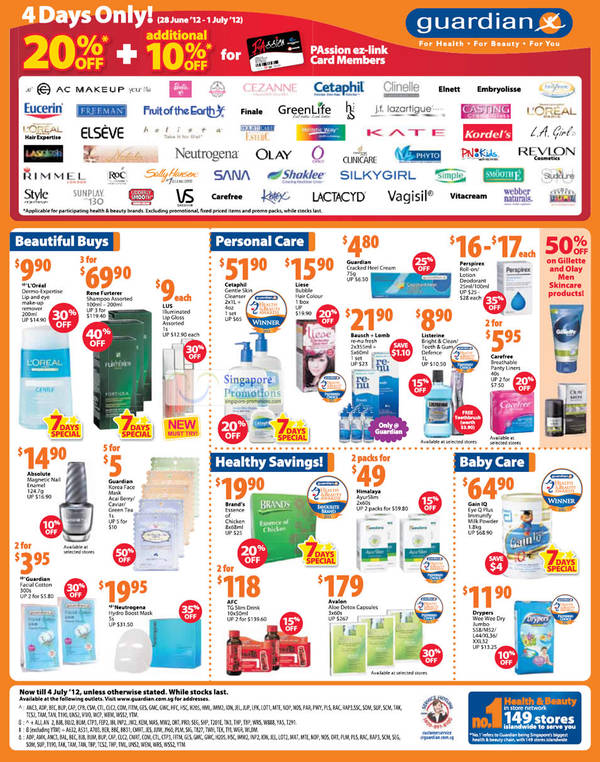 Featured image for (EXPIRED) Guardian Health, Beauty & Personal Care Offers 28 Jun – 4 Jul 2012