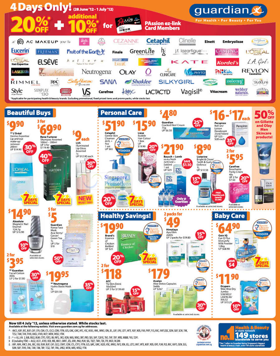 4 Day Specials, Rene Furterer, Neutrogena, AFC, Avalon, Gain IQ, Cetaphil