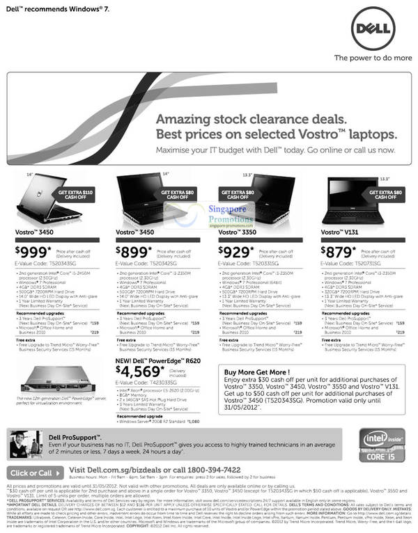 Featured image for (EXPIRED) Dell Vostro Notebooks & Servers Promotion Offers 5 Jun 2012