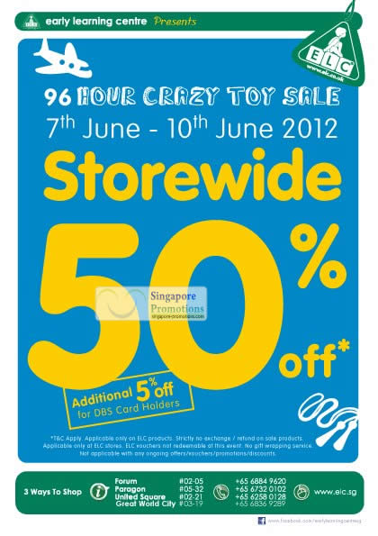 Featured image for (EXPIRED) Early Learning Centre 50% Off Storewide Toys Sale 7 – 10 Jun 2012