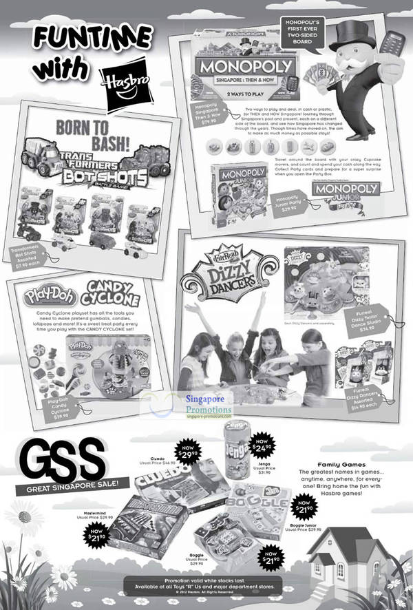 Featured image for (EXPIRED) Hasbro Board Games & Toys GSS Offers 3 Jun 2012
