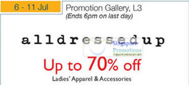 Featured image for (EXPIRED) Isetan alldressedup Up To 70% Off Promotion @ Isetan Scotts 6 – 11 Jul 2012