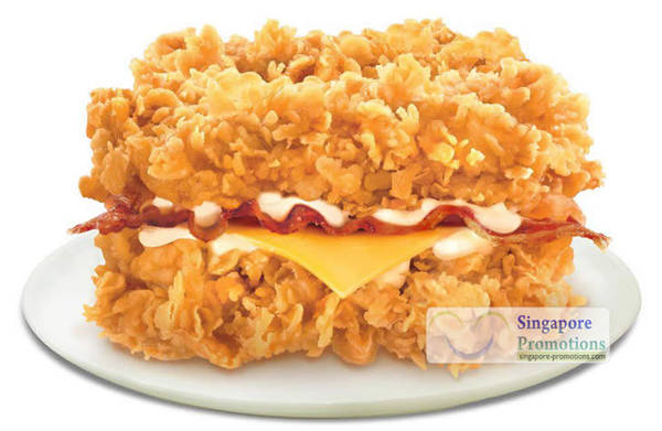 Featured image for (EXPIRED) KFC Singapore Zinger Double Down Burger Returns Again 29 Jun – 8 Jul 2012