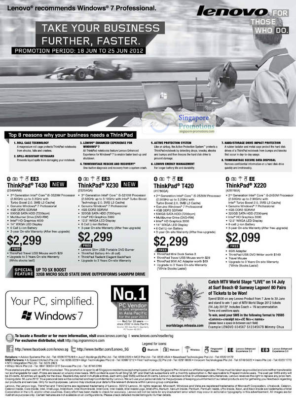 Featured image for (EXPIRED) Lenovo Business Notebooks Offers 18 – 25 Jun 2012