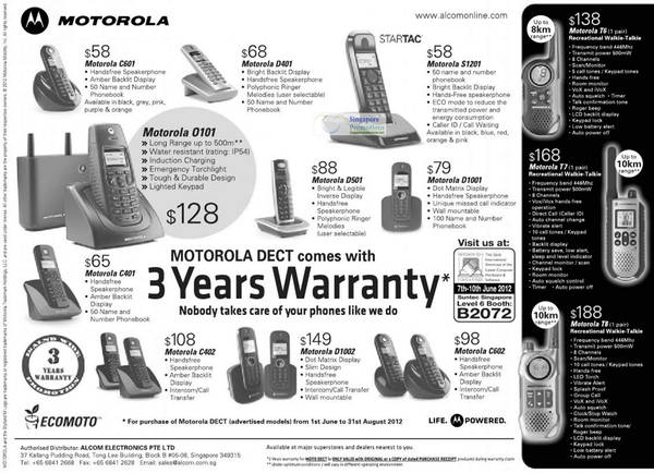 Featured image for Motorola Dect Phone & Walkie Talkie Offers 1 Jun 2012