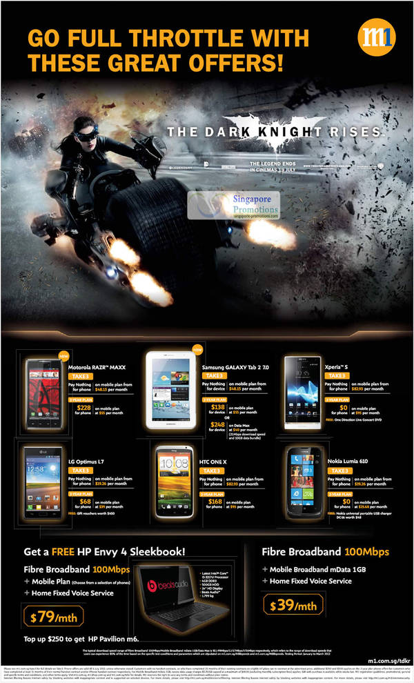 Featured image for (EXPIRED) M1 Smartphones, Tablets & Home/Mobile Broadband Offers 30 Jun – 6 Jul 2012