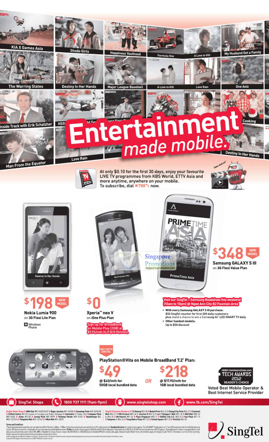 Featured image for Singtel Smartphones, Tablets, Home/Mobile Broadband & Mio TV Offers 2 - 6 Jun 2012