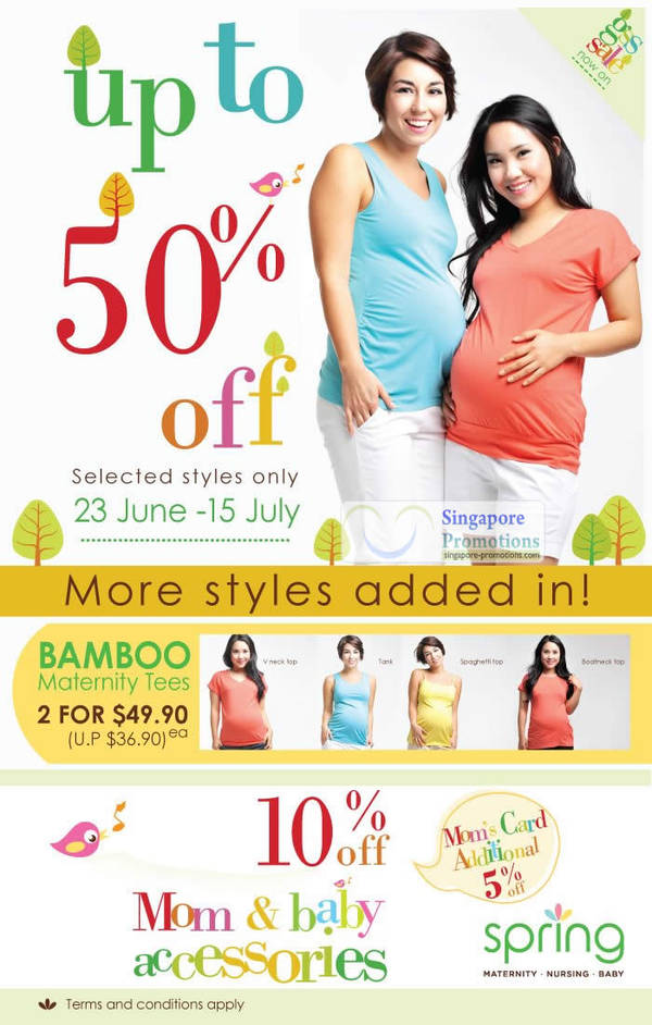 Featured image for (EXPIRED) Spring Maternity & Baby Up To 50% Off Promotion 23 Jun – 15 Jul 2012