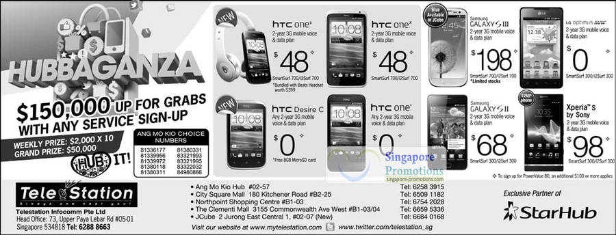 TeleStation HTC One S, One X, Desire C, One V, Samsung Galaxy S III, S II, Sony Xperia S, LG Optimus Max