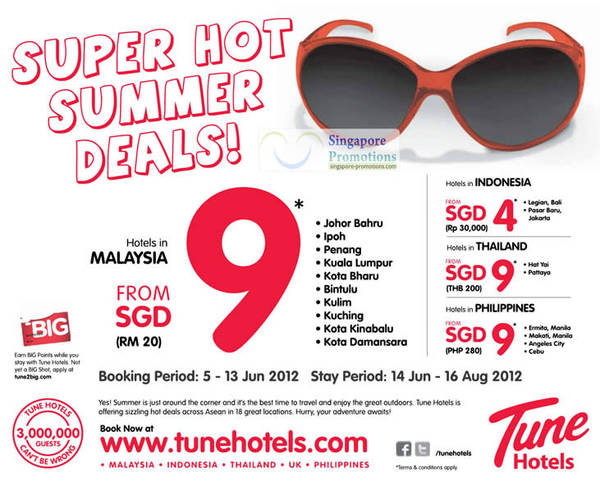Featured image for (EXPIRED) Tune Hotels From $4 Asia Hotel Promotions 5 – 13 Jun 2012