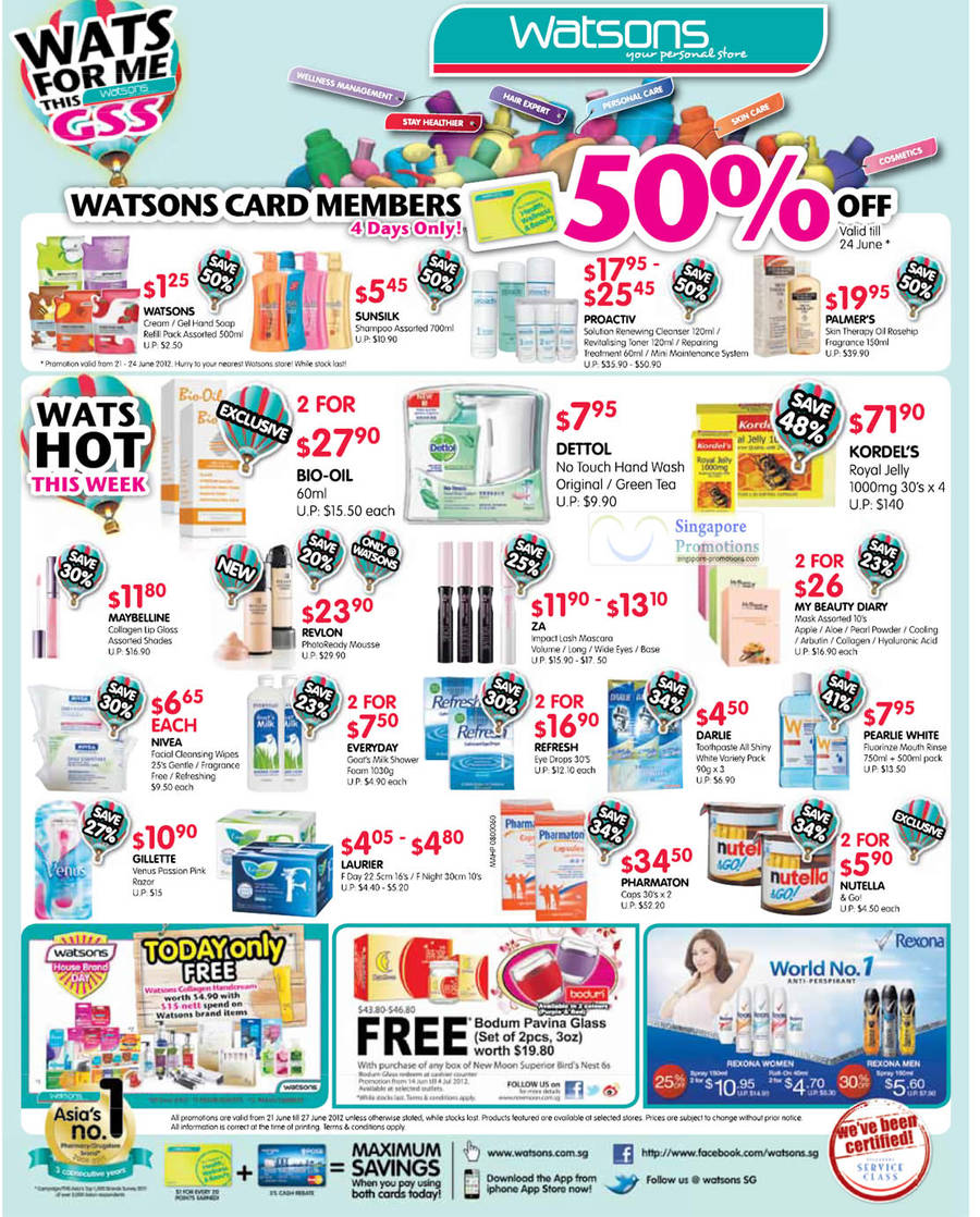 Watsons Card Member Up to 50 Off