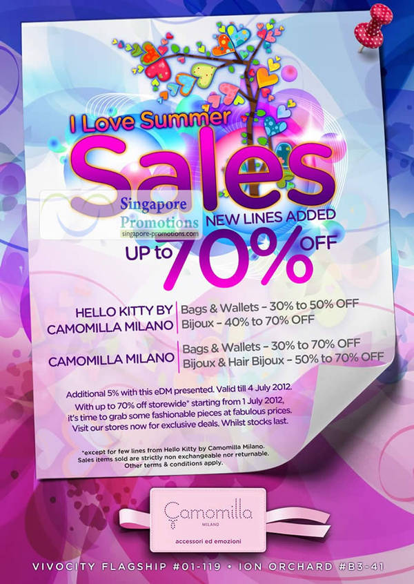 Featured image for (EXPIRED) Camomilla Milano Summer Sale Up To 70% Off 1 Jul 2012