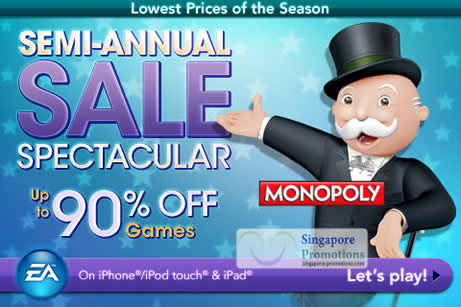 Featured image for (EXPIRED) EA Mobile Semi Annual Sale Up To 90% Off 4 – 9 Jul 2012