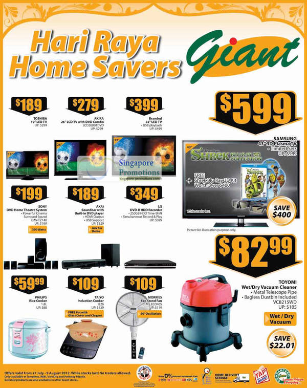 Featured image for (EXPIRED) Giant Hypermarket Electronics Offers 27 Jul – 9 Aug 2012