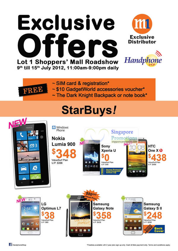 Featured image for (EXPIRED) M1 Smartphones, Tablets & Home/Mobile Broadband Offers 14 – 20 Jul 2012