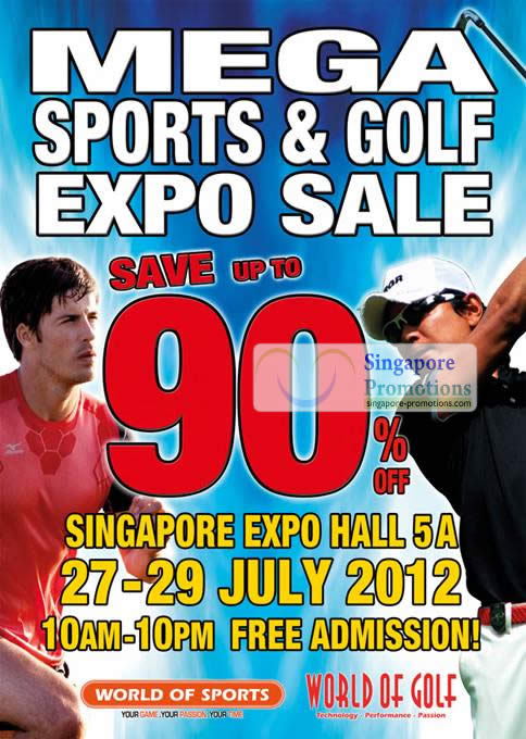 Featured image for World of Sports & World of Golf Sale @ Singapore Expo 27 - 29 Jul 2012