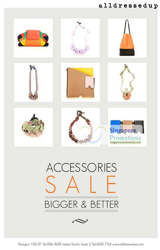 Featured image for (EXPIRED) alldressedup 30% Off Accessories Sale @ Paragon & Isetan Scotts 17 Jul 2012