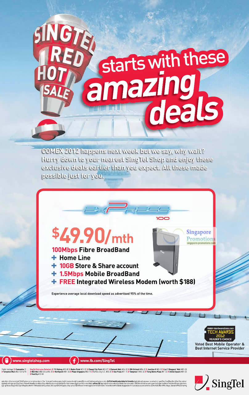 Featured image for Singtel Pre COMEX 2012 Smartphones, Tablets, Home/Mobile Broadband & Mio TV Offers 25 - 29 Aug 2012