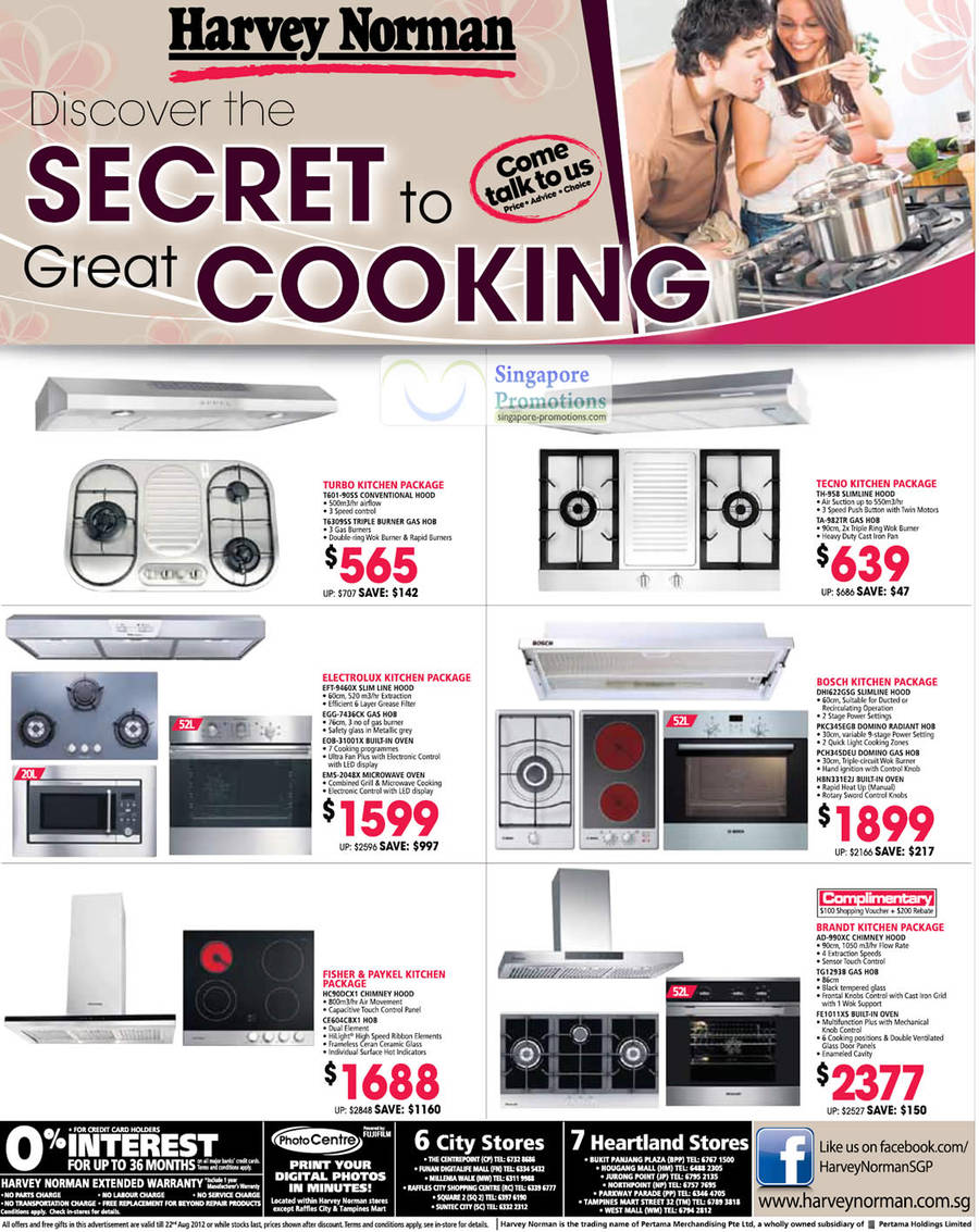 Kitchen Packages, Turbo, Electrolux, Fisher and Paykel, Brandt, Bosch, Tecno