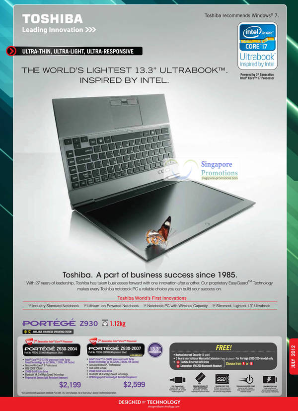 Featured image for (EXPIRED) Toshiba Business Notebooks & Ultrabooks Promotion Price List 1 Jul – 31 Aug 2012