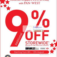 Read more about Pan-West 9% Off Storewide Sale For HSBC Cardmembers Only 8 - 12 Aug 2012