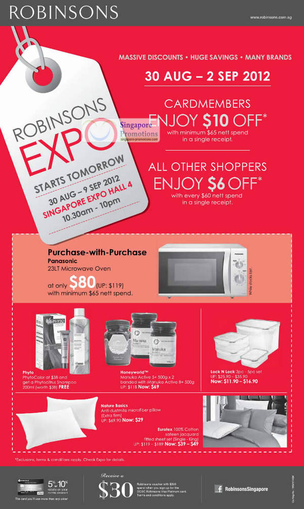 Featured image for (EXPIRED) Robinsons Expo 2012 Sale @ Singapore Expo 30 Aug – 9 Sep 2012