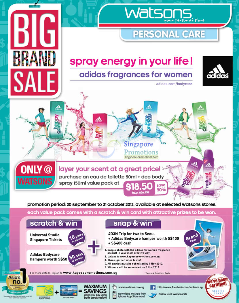 Featured image for Watsons Personal Care, Health, Cosmetics & Beauty Offers 20 - 26 Sep 2012