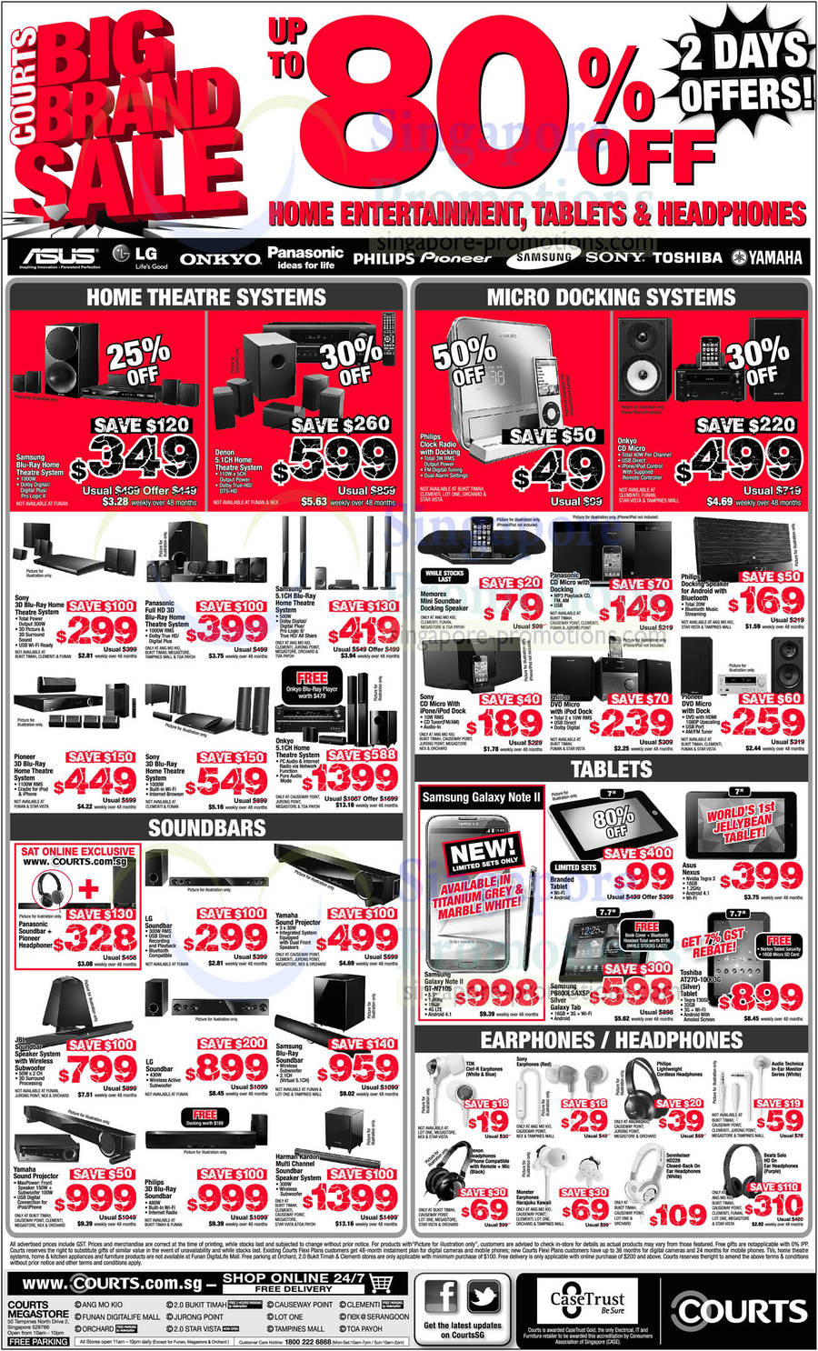 Home Theatre Systems, Tablets, Soundbard, Headphones, Samsung, Toshiba, Sennheiser, Beats