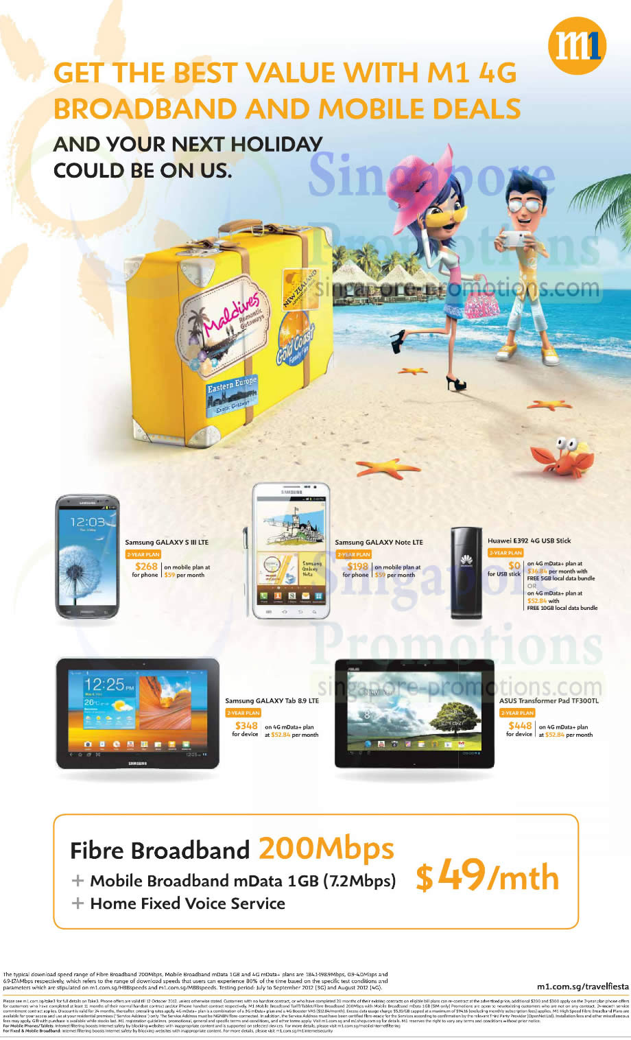 Featured image for M1 Smartphones, Tablets & Home/Mobile Broadband Offers 6 - 12 Oct 2012