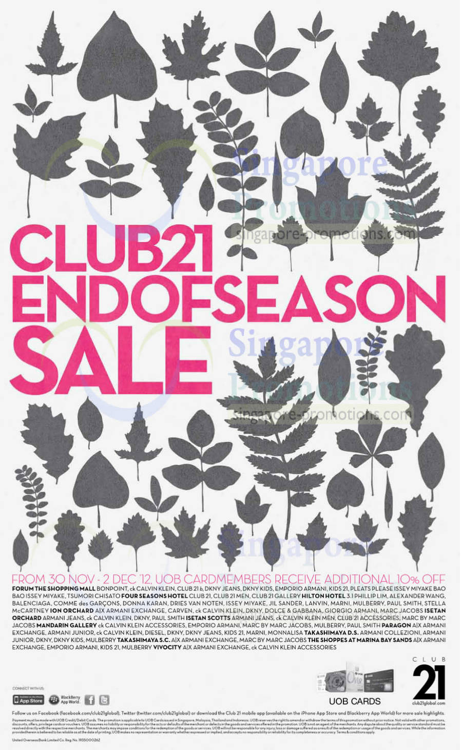 Club 21 End of Season Sale