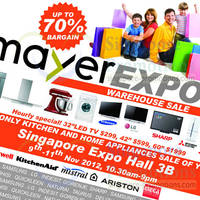 Featured image for (EXPIRED) Mayer Grand Expo Sale @ Singapore Expo 9 – 11 Nov 2012