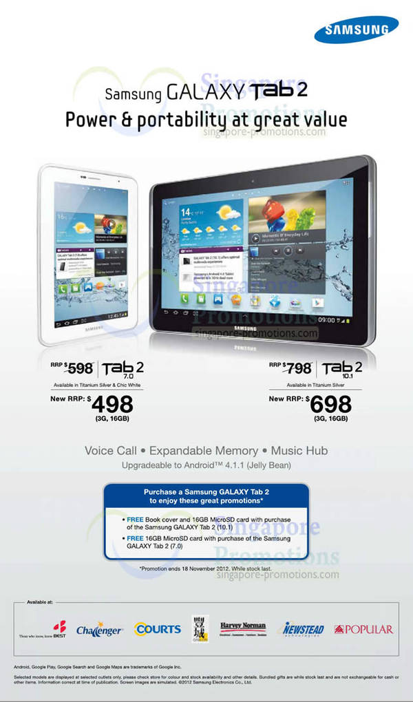 Featured image for Samsung Galaxy Tab 2 Features & Price 3 Nov 2012