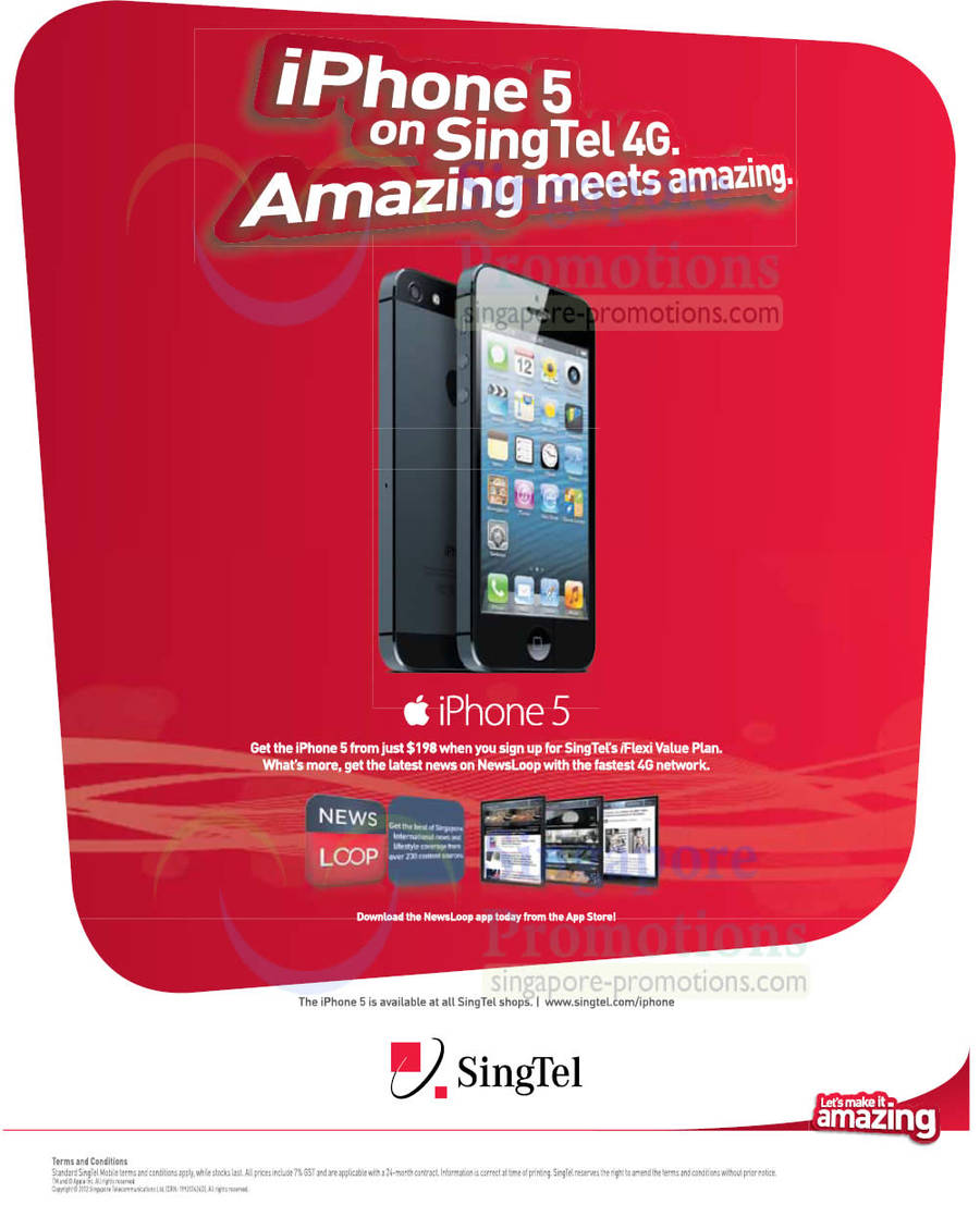 Singtel Apple iPhone 5 From 198