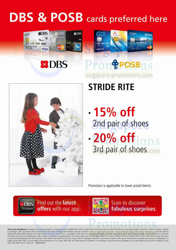 Featured image for (EXPIRED) Stride Rite Up To 20% Off Promo For DBS/POSB Cardmembers 19 Nov 2012 – 1 Jan 2013
