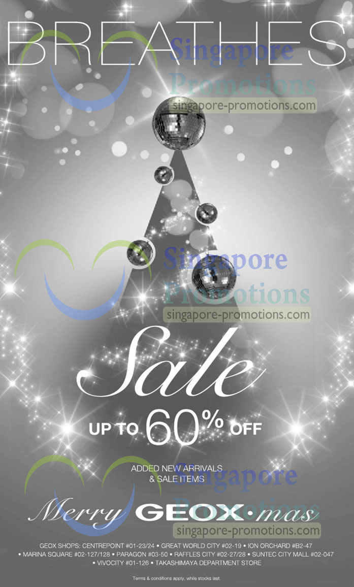 Featured image for Geox Sale Up To 60% Off @ Islandwide 7 Dec 2012