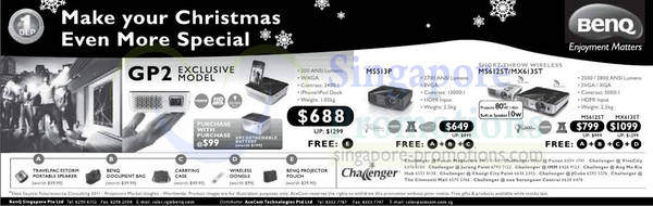 Featured image for Benq Projector Promotion Offers @ Challenger 12 Dec 2012