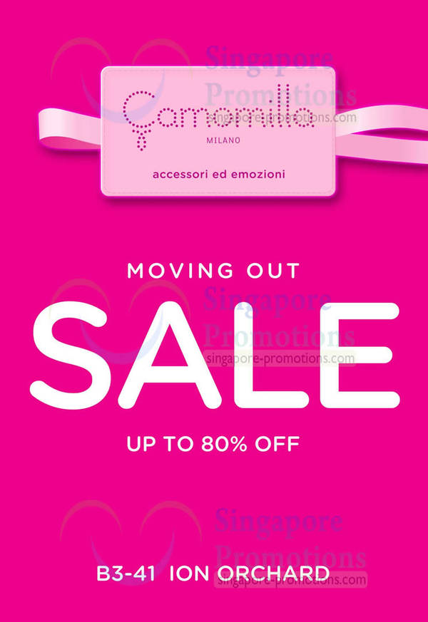 Featured image for (EXPIRED) Camomilla Milano Moving Out Sale Up To 80% off @ ION Orchard 23 Nov 2012