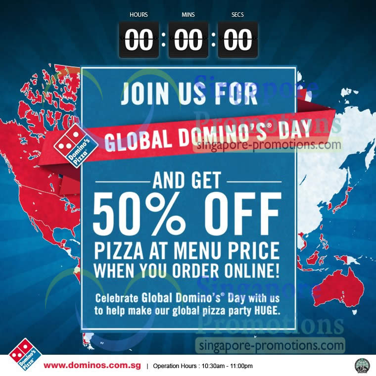 50 off dominos online order